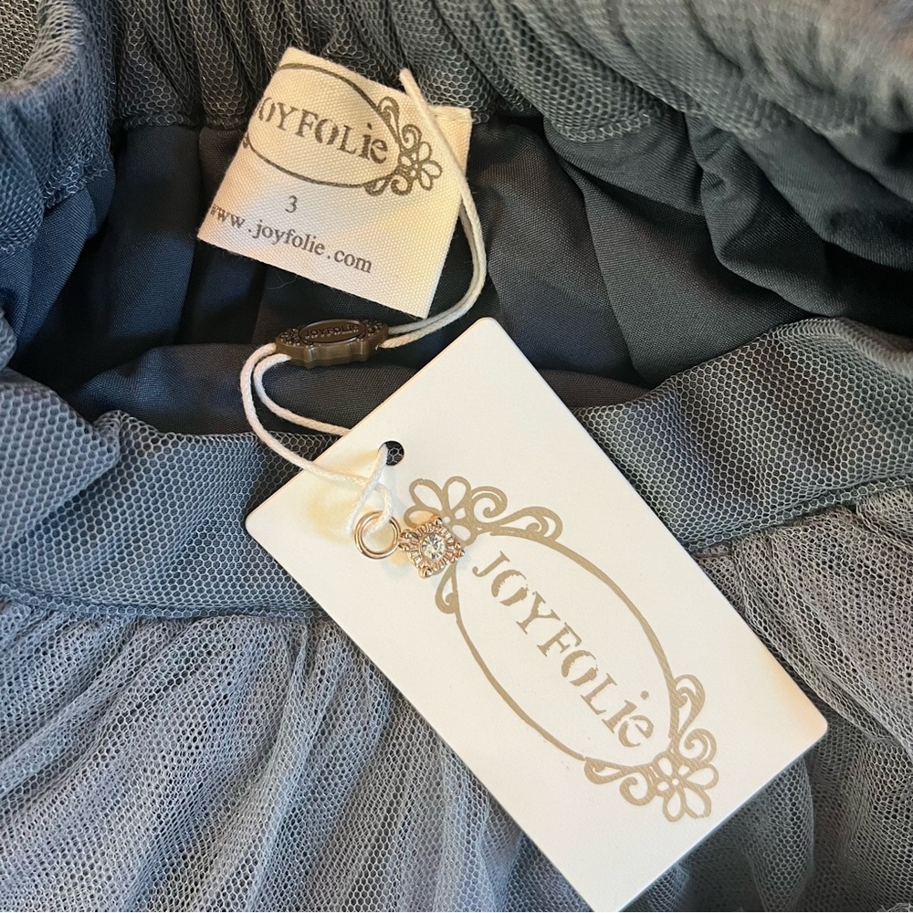 Joyfolie | Cowgirl Fairy Photo Shoot Tulle Brigitte Skirt Grey | 3 - Picture 8 of 10